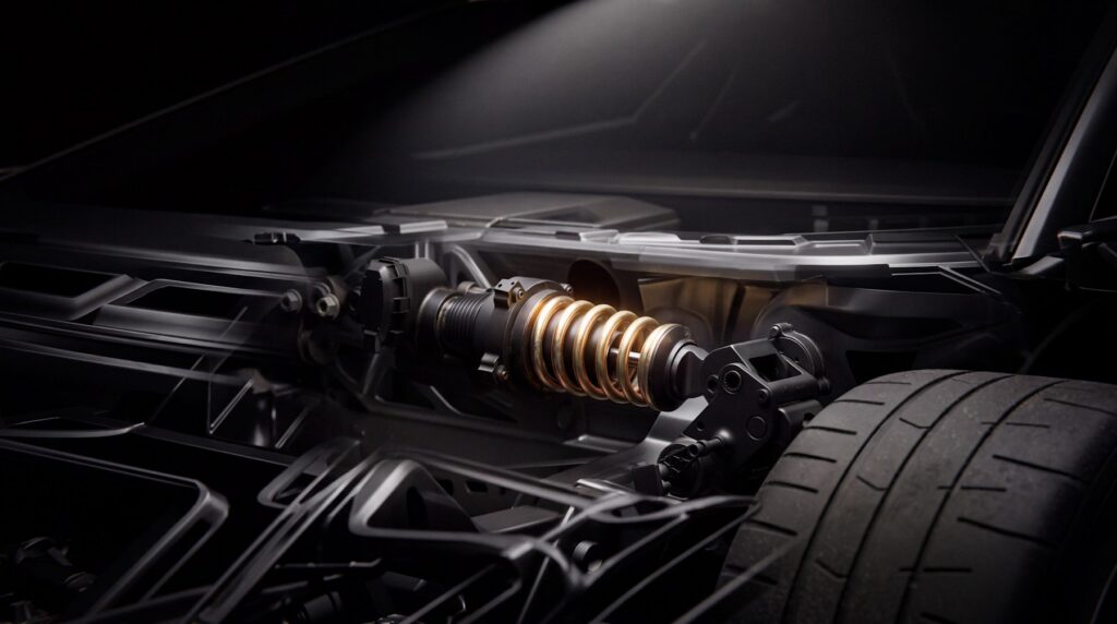 Pormenor da suspensão e da estrutura do novo Tesla Roadster